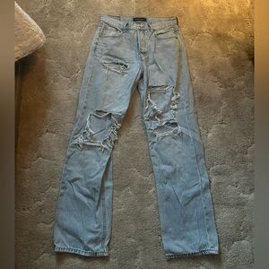 Women’s Light washed 90s baggy jeans Worn